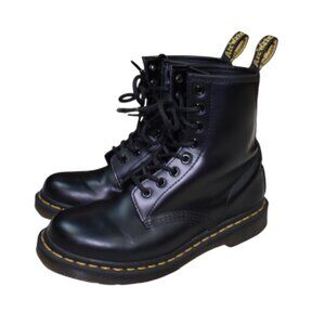 Women’s Black Combat Boots Size 7 Lace Up Biker Y2K Grunge